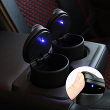 Load image into Gallery viewer, LED Smoke Car Ashtray Garbage Coin Storage Cup Container Cigar Ash Tray Automatic Light Indicator Ashtray Car Cup Holder
