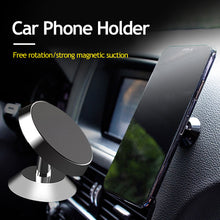 Load image into Gallery viewer, Car Mobile Phone Magnetic Holder Bracket Stainless Steel 360-degree Adjustable Ball Heads Dashboard Phone Stand Navigation Stand
