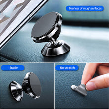 Load image into Gallery viewer, Car Mobile Phone Magnetic Holder Bracket Stainless Steel 360-degree Adjustable Ball Heads Dashboard Phone Stand Navigation Stand
