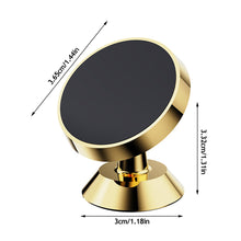 Load image into Gallery viewer, Car Mobile Phone Magnetic Holder Bracket Stainless Steel 360-degree Adjustable Ball Heads Dashboard Phone Stand Navigation Stand
