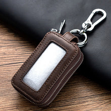 Load image into Gallery viewer, Multifunctional Double Zipper Genuine Leather Key Wallets Car Key Cover Key Case Key Bag Housekeeper Key Holders Cars Accessories
