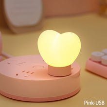 Load image into Gallery viewer, Creative Love Heart LED 3D Lamp Wedding Romantic Red Pink Night Light Ornament Birthday Christmas Home Ambient Light Decoration
