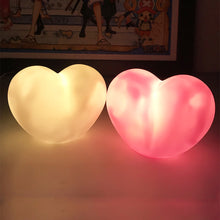 Load image into Gallery viewer, Creative Love Heart LED 3D Lamp Wedding Romantic Red Pink Night Light Ornament Birthday Christmas Home Ambient Light Decoration
