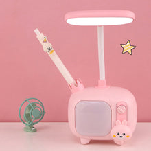 Load image into Gallery viewer, Cartoon USB Rechargeable Table Lamp Dual Light LED Lamp Student Kids Bedroom Reading Desk Lamp Night Light
