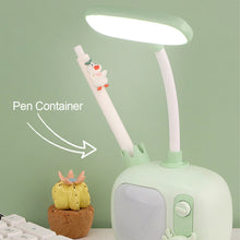 Load image into Gallery viewer, Cartoon USB Rechargeable Table Lamp Dual Light LED Lamp Student Kids Bedroom Reading Desk Lamp Night Light
