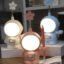 Load image into Gallery viewer, Astronaut USB Rechargeable Table Lamp Night Light LED Lamp Student Kids Bedroom Reading Desk Lamp Night Light
