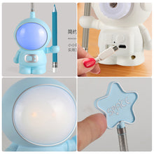 Load image into Gallery viewer, Astronaut USB Rechargeable Table Lamp Night Light LED Lamp Student Kids Bedroom Reading Desk Lamp Night Light
