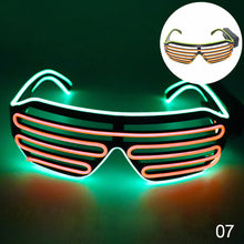 Load image into Gallery viewer, LED Glasses Light Up Shades Flashing Luminous Rave Night Christmas Activities Wedding Birthday Party Decoration
