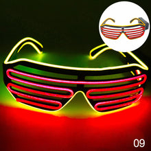 Load image into Gallery viewer, LED Glasses Light Up Shades Flashing Luminous Rave Night Christmas Activities Wedding Birthday Party Decoration
