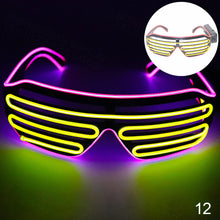 Load image into Gallery viewer, LED Glasses Light Up Shades Flashing Luminous Rave Night Christmas Activities Wedding Birthday Party Decoration
