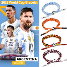 Load image into Gallery viewer, 2022 World Cup National Flag Wristband Woven Wrist Band Cuff Bracelet Sports Casual Bangle Bracelet Party Decoration Supplies
