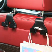 Load image into Gallery viewer, Car Back Seat Hanger Car Seat Headrest Hook Storage Holder Vehicle Rear Seat Storage Hook Racks With 2 Hangers

