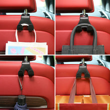 Load image into Gallery viewer, Car Back Seat Hanger Car Seat Headrest Hook Storage Holder Vehicle Rear Seat Storage Hook Racks With 2 Hangers
