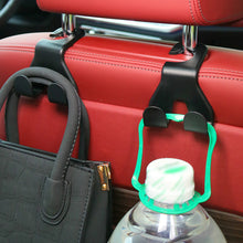 Load image into Gallery viewer, Car Back Seat Hanger Car Seat Headrest Hook Storage Holder Vehicle Rear Seat Storage Hook Racks With 2 Hangers
