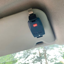 Load image into Gallery viewer, Car Sun Visor Clip Holder Gate Remote Car Keychain Barrier Opener Quick Installation 45-67mm for Garage Door Control

