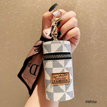 Load image into Gallery viewer, Creative Mini Portable Fashionable Lipstick Bag Convenient Lipstick Scarf Old Flower Mouth Red Packet Key Buckle Pendant
