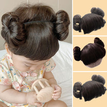 Load image into Gallery viewer, Children Baby Hair Bands Wig Head Buckle Hair Ornament Cute Hair Styling Extension Baby Cute Wig Updo Photo Props
