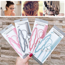Load image into Gallery viewer, 4pcs Magic Hair Styling Tools DIY Comb Hair Braiding Braider Accessories Twist Bun Barrette Hair Clips for Women Hairdressing
