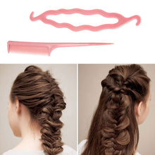 Load image into Gallery viewer, 4pcs Magic Hair Styling Tools DIY Comb Hair Braiding Braider Accessories Twist Bun Barrette Hair Clips for Women Hairdressing
