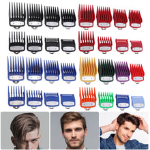 Load image into Gallery viewer, 8pcs Universal Hair Clipper Limit Comb Guide Attachment Set Limiting Comb Hair Clipper Combs Barber Hair Cutting Guide Comb
