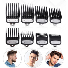 Load image into Gallery viewer, 8pcs Universal Hair Clipper Limit Comb Guide Attachment Set Limiting Comb Hair Clipper Combs Barber Hair Cutting Guide Comb
