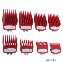 Load image into Gallery viewer, 8pcs Universal Hair Clipper Limit Comb Guide Attachment Set Limiting Comb Hair Clipper Combs Barber Hair Cutting Guide Comb
