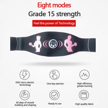 Load image into Gallery viewer, EMS Muscle ABS Abdominal Belt Intelligent Fitness Massage Belt Electronic Display Abdominal Muscle Training Waist Massager
