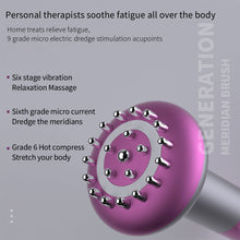 Load image into Gallery viewer, Household Rechargeable Meridian Brush Electric Intelligent Massager Vibration Heating Therapy Anti Cellulite Body Slimming Guasha Brush
