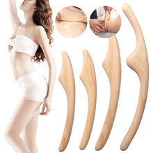 Load image into Gallery viewer, Body Shaping Massager Wooden Gua Sha Scraper Body Physical Therapy Tool Anti Cellulite Relieve Muscle Fatigue Scraping Stick
