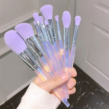 Load image into Gallery viewer, 10pcs Professional Makeup Brush Convenient Set Eye Shadow Eyebrow Brush Facial Makeup Powder Foundation Highlighter Eyebrow Brush
