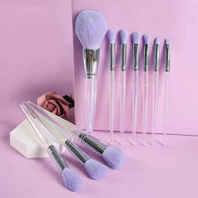 Load image into Gallery viewer, 10pcs Professional Makeup Brush Convenient Set Eye Shadow Eyebrow Brush Facial Makeup Powder Foundation Highlighter Eyebrow Brush

