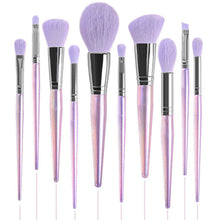 Load image into Gallery viewer, 10pcs Professional Makeup Brush Convenient Set Eye Shadow Eyebrow Brush Facial Makeup Powder Foundation Highlighter Eyebrow Brush
