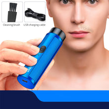 Load image into Gallery viewer, Mini Electric Shaver Travel Men's Electric Shaver Automatic Razor Portable Trimmer Beard Knife Safety Heads Clipper Razor
