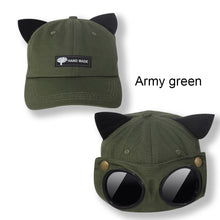 Load image into Gallery viewer, Reverse Glasses Cap Fashion Personality Baseball Cap Cute Ear Cap Adjustable Cotton Casual Cap Outdoor Sun Hat
