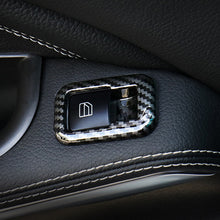 Load image into Gallery viewer, 5Pcs Carbon Fiber Car Window Lift Button Frame Stickers For Mercedes Benz A B C E GLE GLA CLA GLK Class W176 W204 W212 W166 W218
