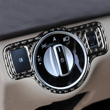Load image into Gallery viewer, Carbon Fiber Headlight Switch Stickers Trim Car Cover For Mercedes Benz A B C E G Class CLA GLA GLE GLK GL W207 Accessories
