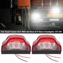 Load image into Gallery viewer, 2Pcs Car License Plate Light Waterproof for Lorry Truck Trailer White Light E9 3 LED Car Number Lamps 12V-24V
