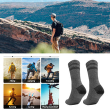 Load image into Gallery viewer, 5 Pairs/Pack Mens Moisture Wicking Mid Calf Thermal Work Boot Sports Hiking Socks For Riding Hiking Running
