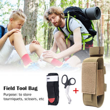 Load image into Gallery viewer, MOLLE Nylon Pouch Tourniquet Pouch Holder Trauma Shears EMT Storage Bag EDC Belt Pouch Flashlight Holster Medical Scissor
