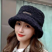 Load image into Gallery viewer, Unisex Winter Warm Bucket Hats Lamb Wool Faux Fur Fisherman Caps Women Thicken Plush Hats Outdoor Keep Warm Fishing Caps
