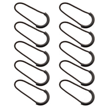 Load image into Gallery viewer, 5/10PCs Outdoor Travel EDC MultiPurpose Zipper Rope Black Camping Equipment Anti-theft Zipper Longer Tail Rope Bags Clip Buckle
