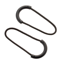 Load image into Gallery viewer, 5/10PCs Outdoor Travel EDC MultiPurpose Zipper Rope Black Camping Equipment Anti-theft Zipper Longer Tail Rope Bags Clip Buckle
