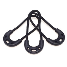 Load image into Gallery viewer, 5/10PCs Outdoor Travel EDC MultiPurpose Zipper Rope Black Camping Equipment Anti-theft Zipper Longer Tail Rope Bags Clip Buckle
