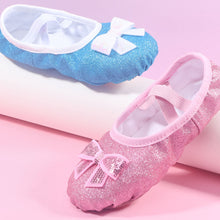 Load image into Gallery viewer, Girls Ballet Shoes Kids Dance Slippers Professional Canvas Soft Sole Shiny Ballet Dance Girls Female Ballet Yoga Gym Dance Shoes
