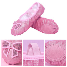 Load image into Gallery viewer, Girls Ballet Shoes Kids Dance Slippers Professional Canvas Soft Sole Shiny Ballet Dance Girls Female Ballet Yoga Gym Dance Shoes
