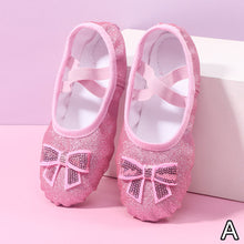 Load image into Gallery viewer, Girls Ballet Shoes Kids Dance Slippers Professional Canvas Soft Sole Shiny Ballet Dance Girls Female Ballet Yoga Gym Dance Shoes

