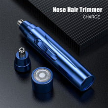 Load image into Gallery viewer, Electric Nose Hair Clipper Shaver Portable USB Rechargeable Nose Ear Trimmer Waterproof Durable Beard Trimmer Face Care for Men
