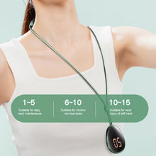Load image into Gallery viewer, Mini Cervical Vertebra Massager Portable Neck Shoulder Pulse Hot Compress Neck Protector Pendant Neck Hang Physiotherapy Massager
