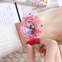 Load image into Gallery viewer, Colorful Light Flashing Luminous Children Watch Fashion Creative Children Watch Cartoon Wristwatch for Boys and Girls
