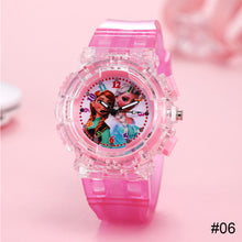 Load image into Gallery viewer, Colorful Light Flashing Luminous Children Watch Fashion Creative Children Watch Cartoon Wristwatch for Boys and Girls
